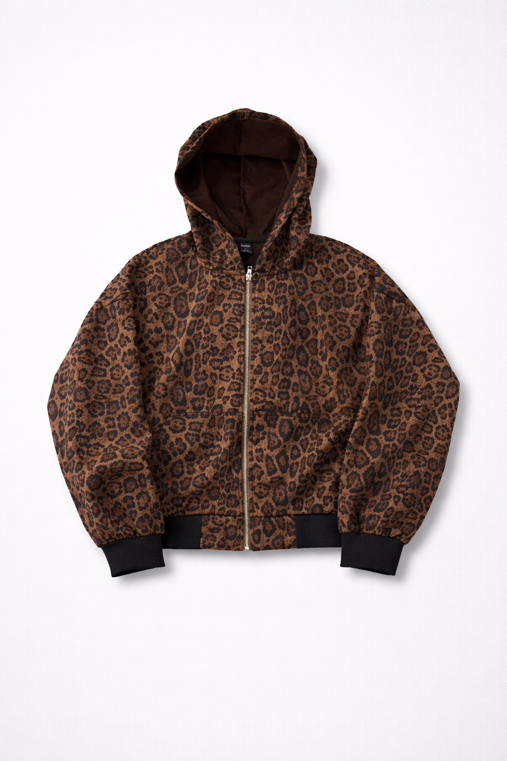 Nocturne Leopard Zip-Up Hoodie