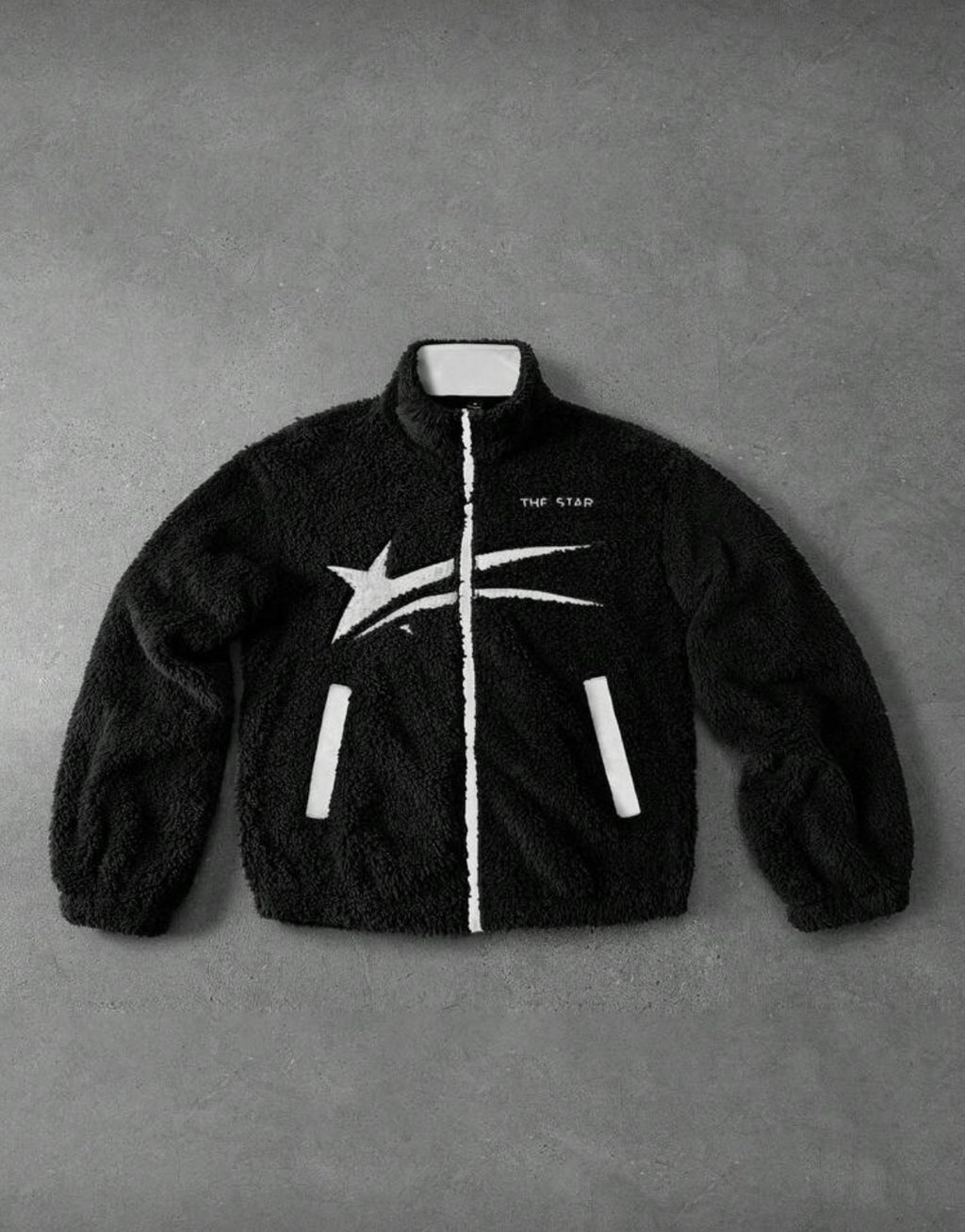 Make a Wish Zip-Up Black