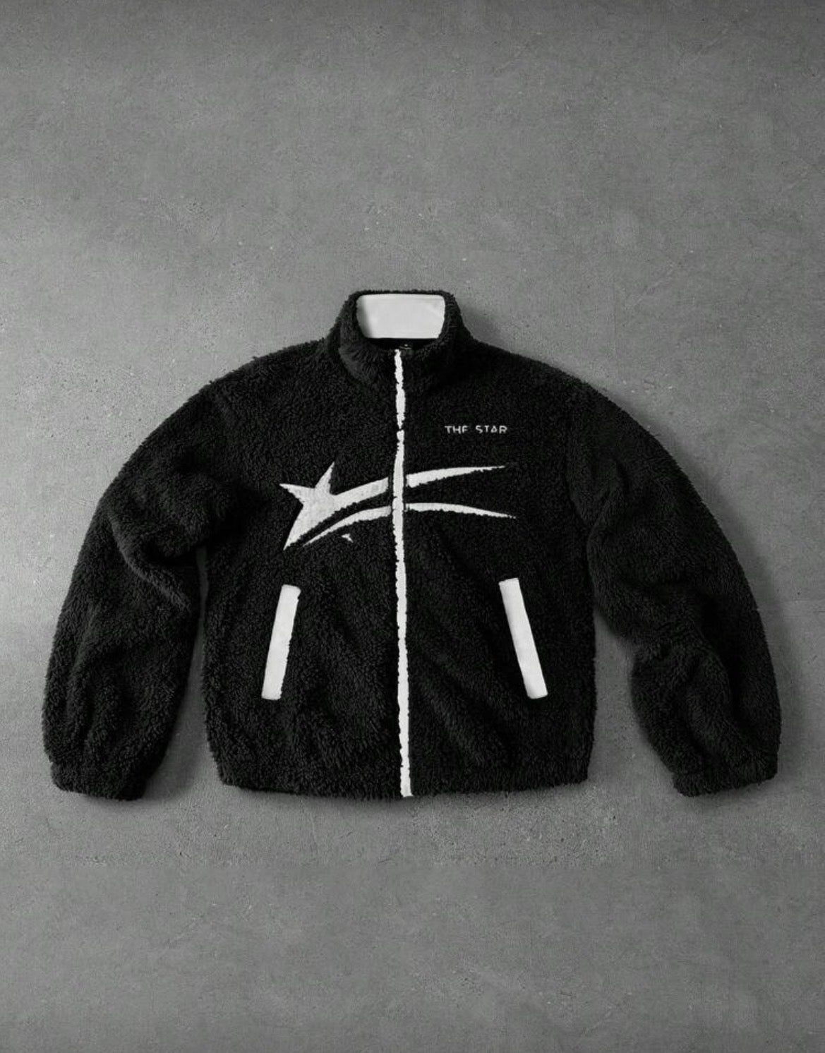Make a Wish Zip-Up Black
