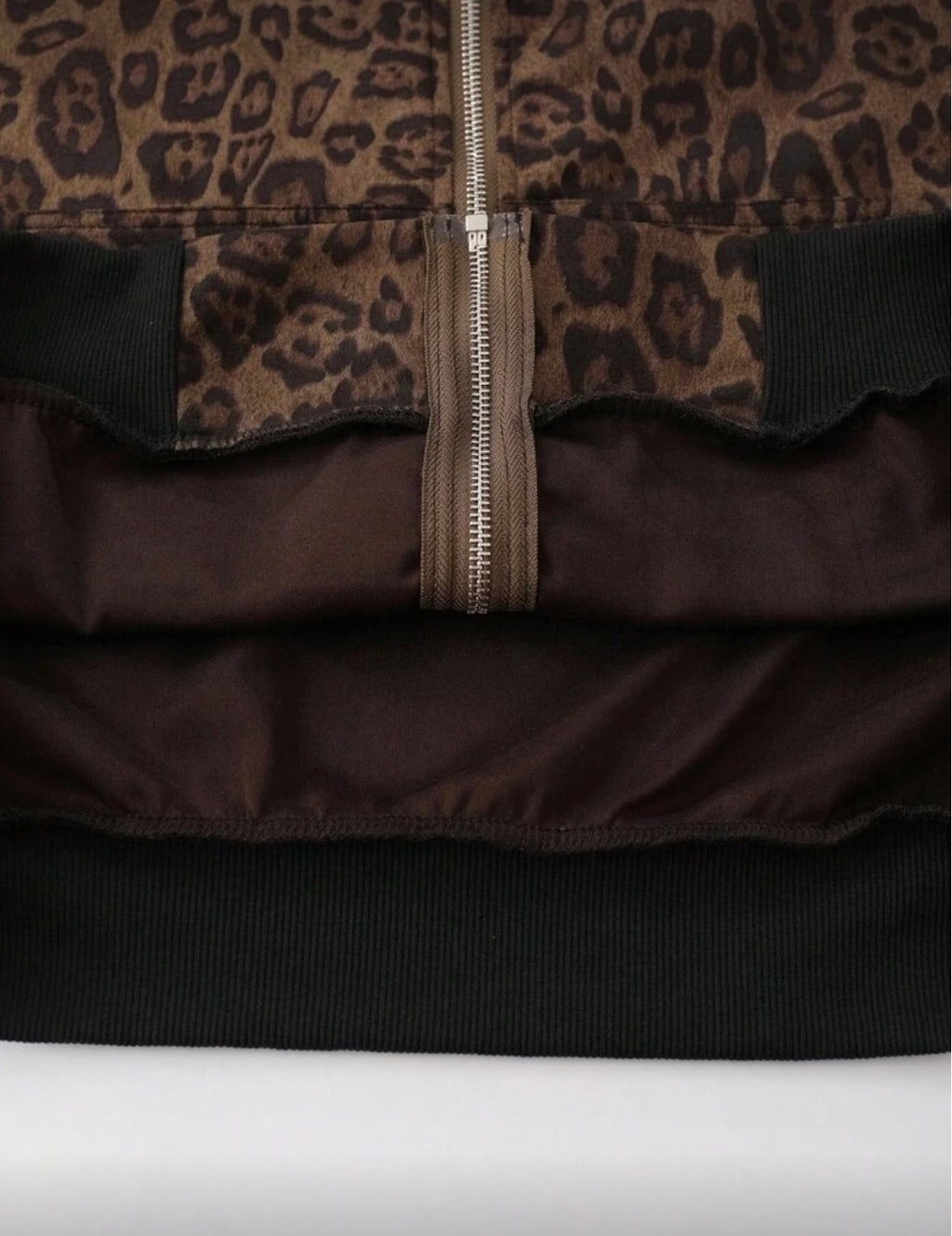 Nocturne Leopard Zip-Up Hoodie