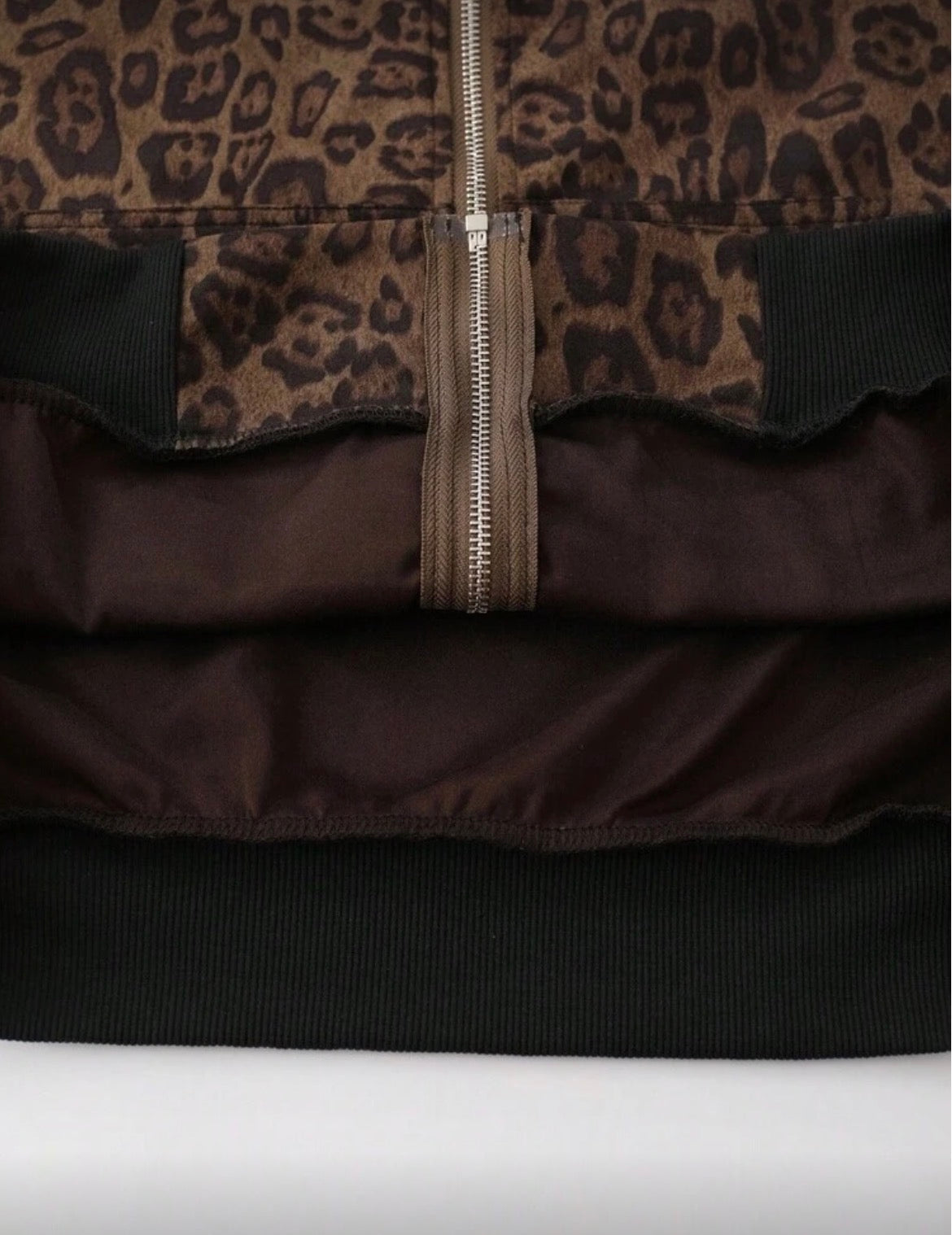 Nocturne Leopard Zip-Up Hoodie