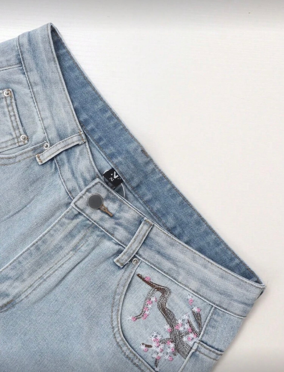 STARLY Blossomed Denim Pants