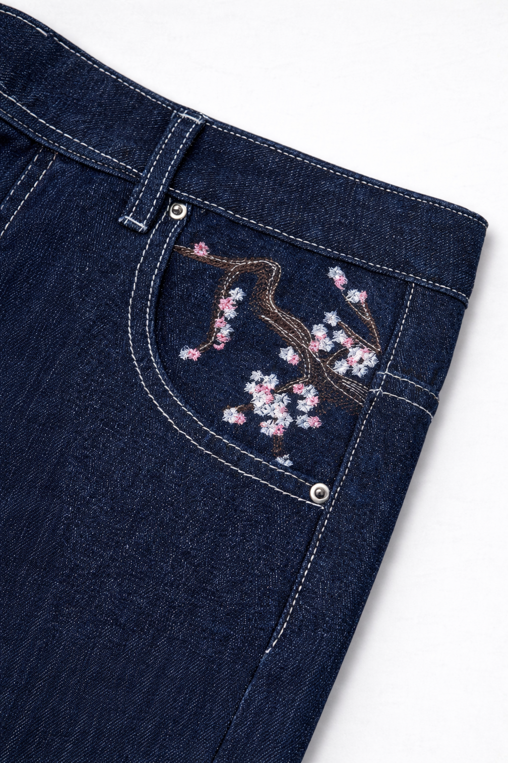 STARLY Blossomed Denim Pants